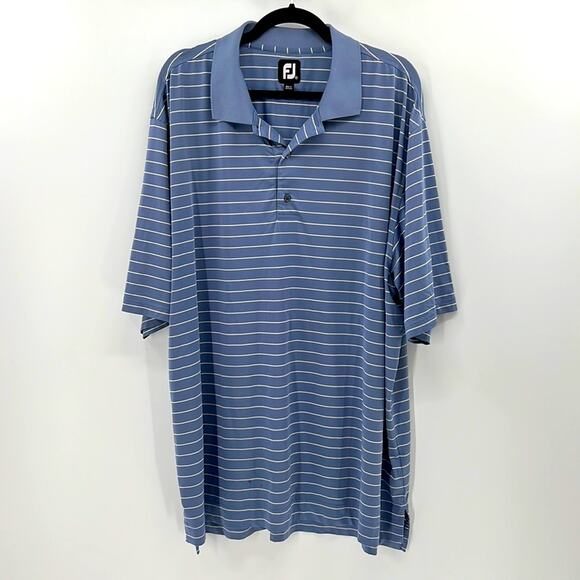 FJ FootJoy Performance Polo - Slate Blue/White - XXL - Picture 1 of 7